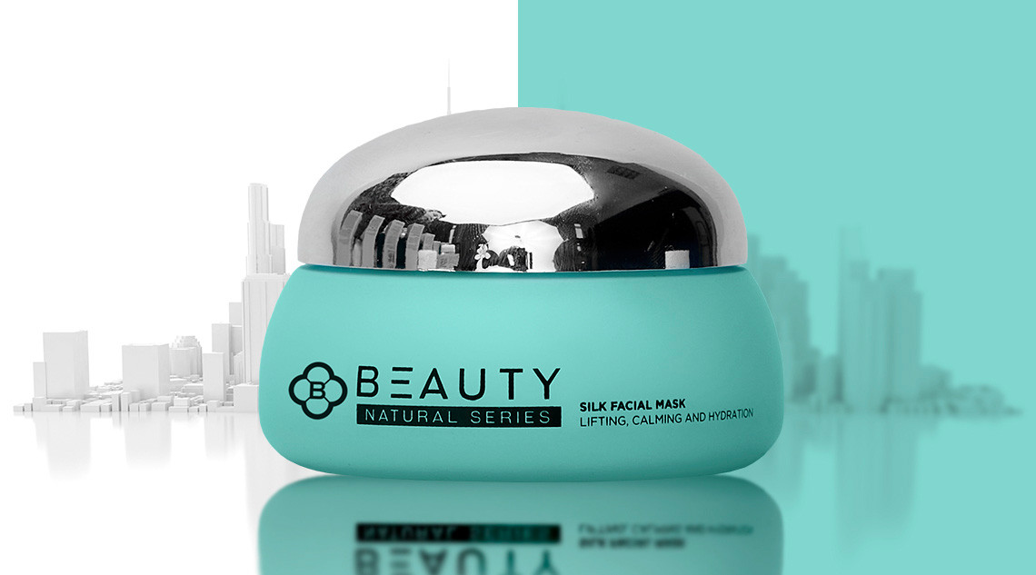 Maschera viso in seta